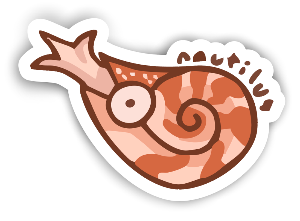 The Nautilus Sticker (3"x2")