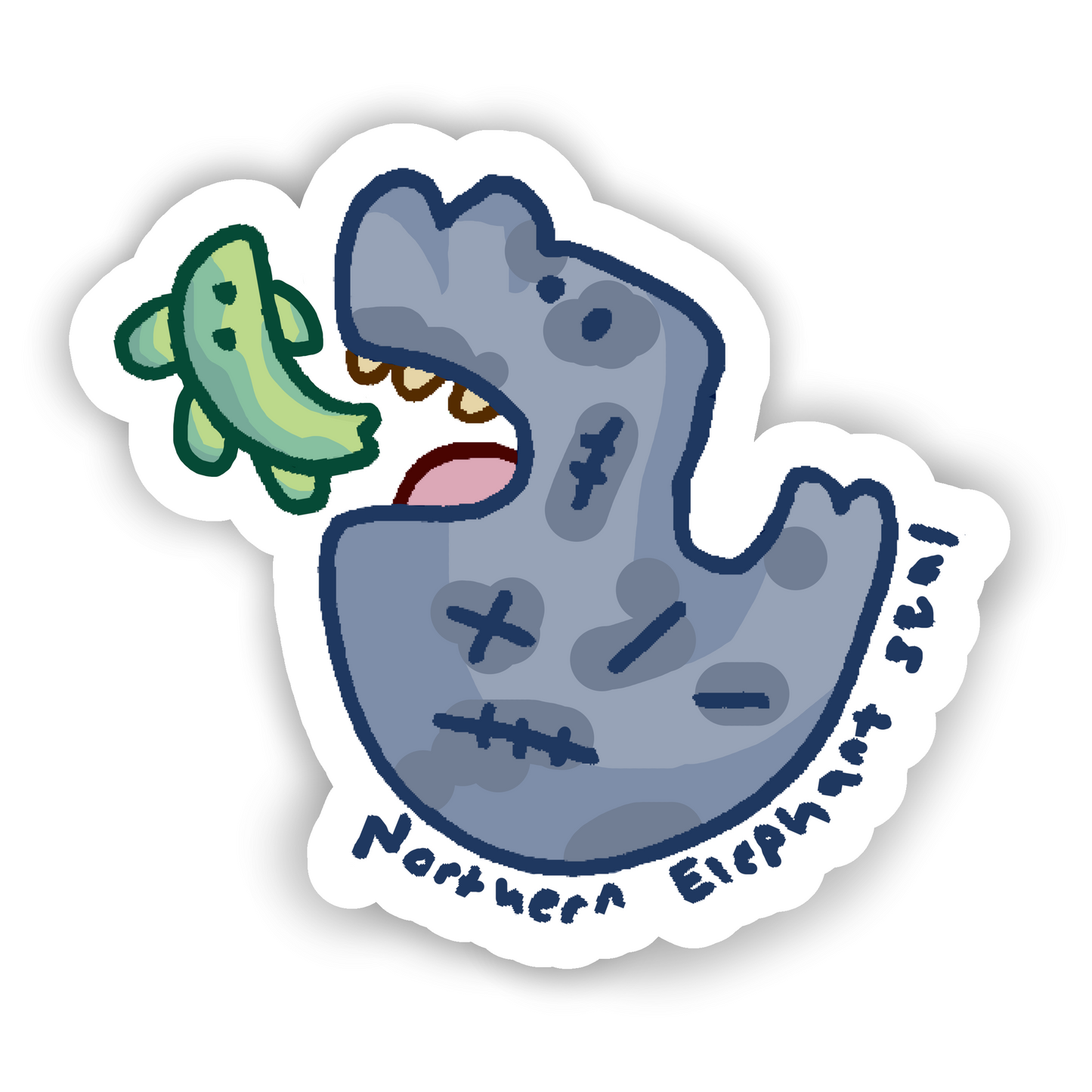 The Elephant Seal Sticker (2.7"x2.4")