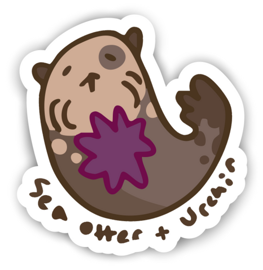 The Sea Otter Sticker (2.5"x2.6")