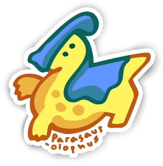 The Parasaurolophus Sticker (2.6''x2.7'')