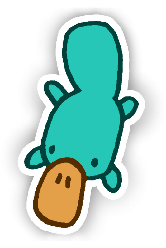 The Platypus Sticker (1.9"x3.3")