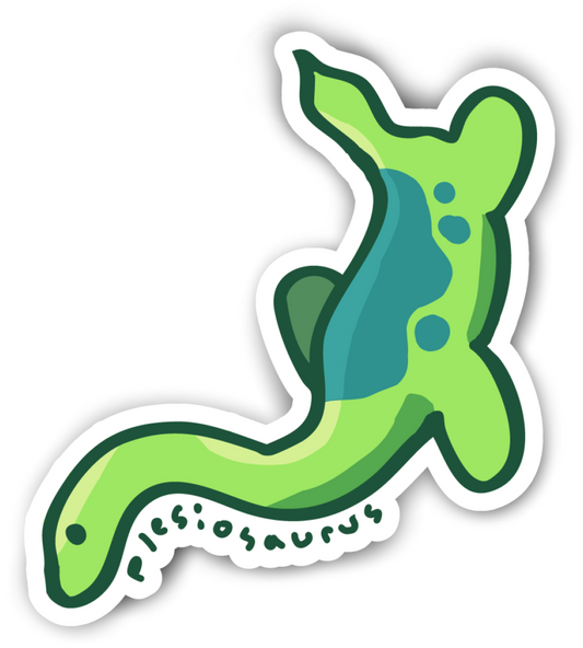 The Plesiosaurus Sticker (2.5''x2.8'')