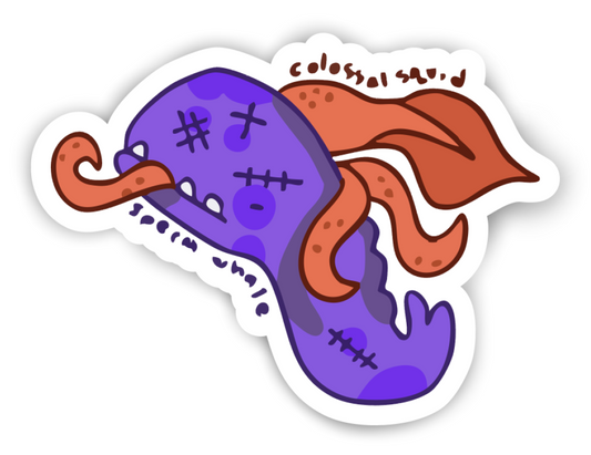 The Deep Sea Rivals Sticker (3"x2.2")