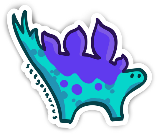The Stegosaurus Sticker (2.9"x2.4")