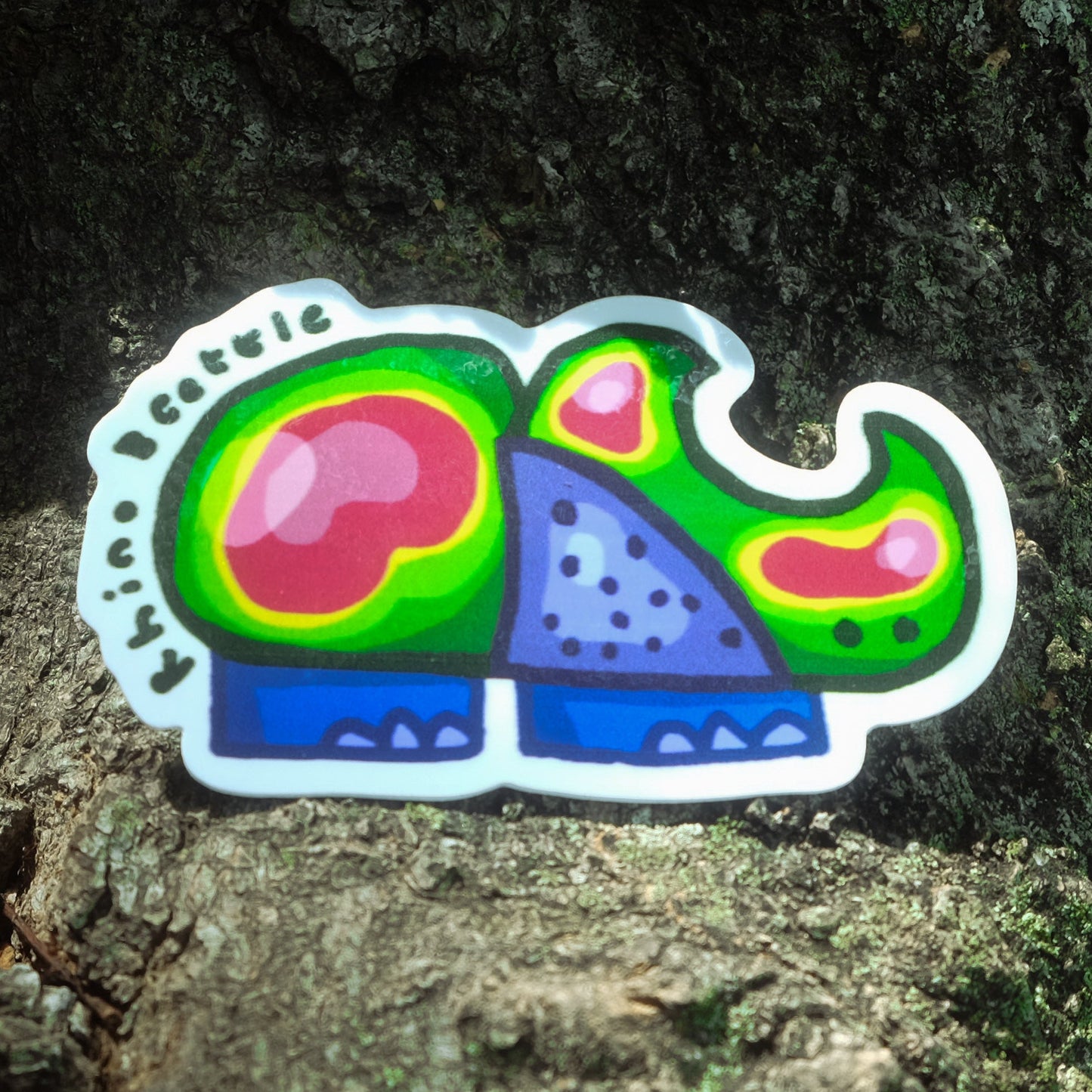 The Rhino Beetle Sticker (3.4"x1.9")